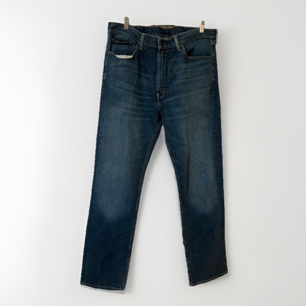 Levis 505 Regular Fit Mens Jeans 38x34 Medium‎ Wash Blue Straight Leg 00505-1528